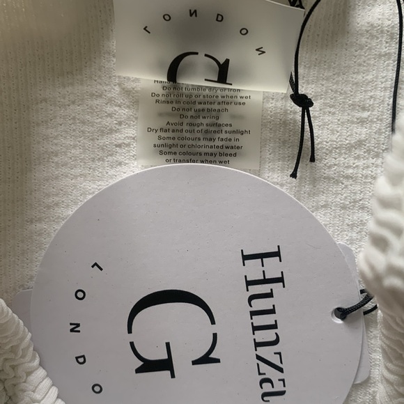 NWT Hunza g Juno bikini set in white one size - Picture 8 of 8